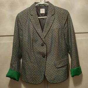 Gap The Academy Blazer Navy Polka Dot